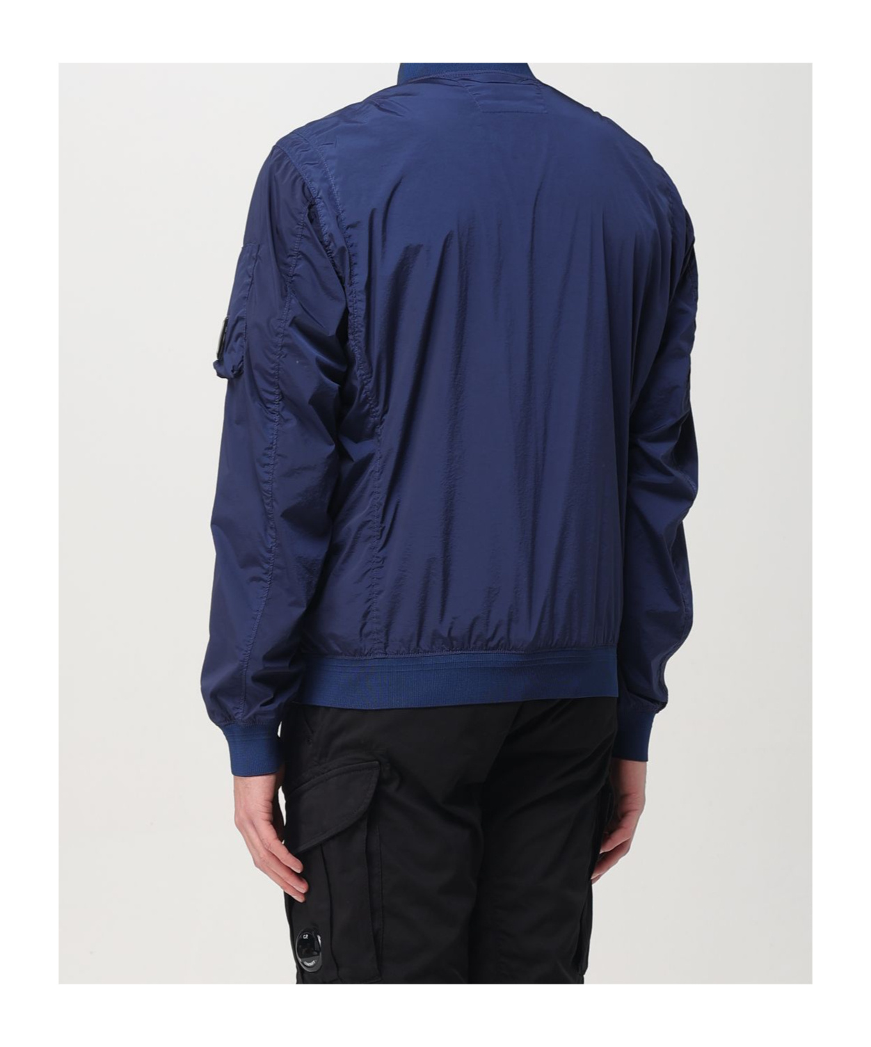 C.p. Company Long-sleeved Casual Jacket In Blue