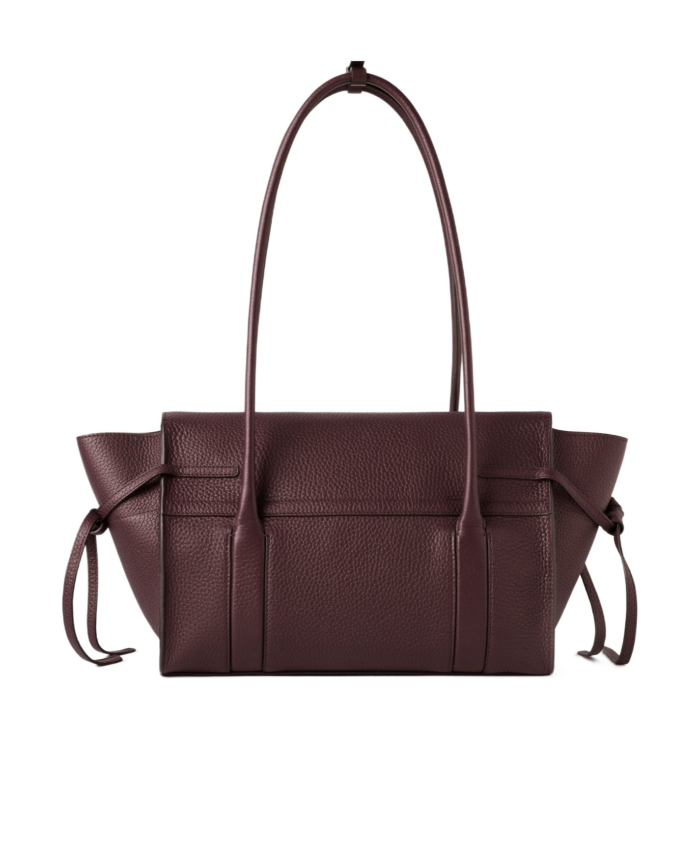 Mulberry 'small Bayswater' Bordeaux Shoulder Bag With Laminated Logo In Burgundy