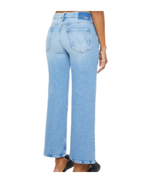 Mother Bookie High-rise Flared Jeans In Blue