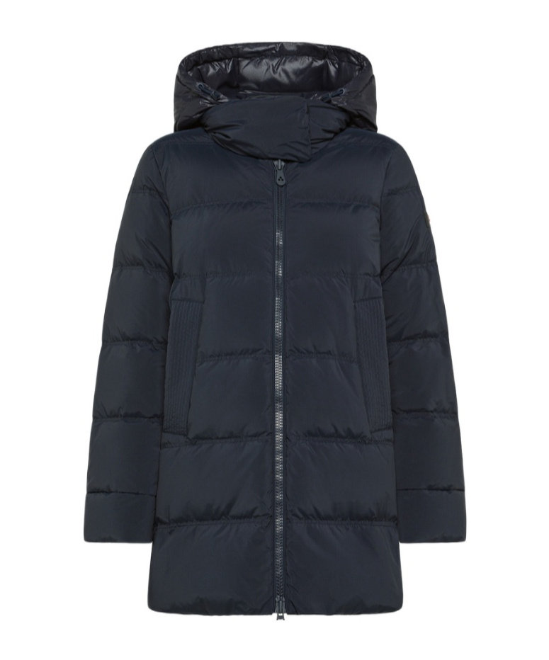 Peuterey Down Jacket With Contrasting Hood In Blue
