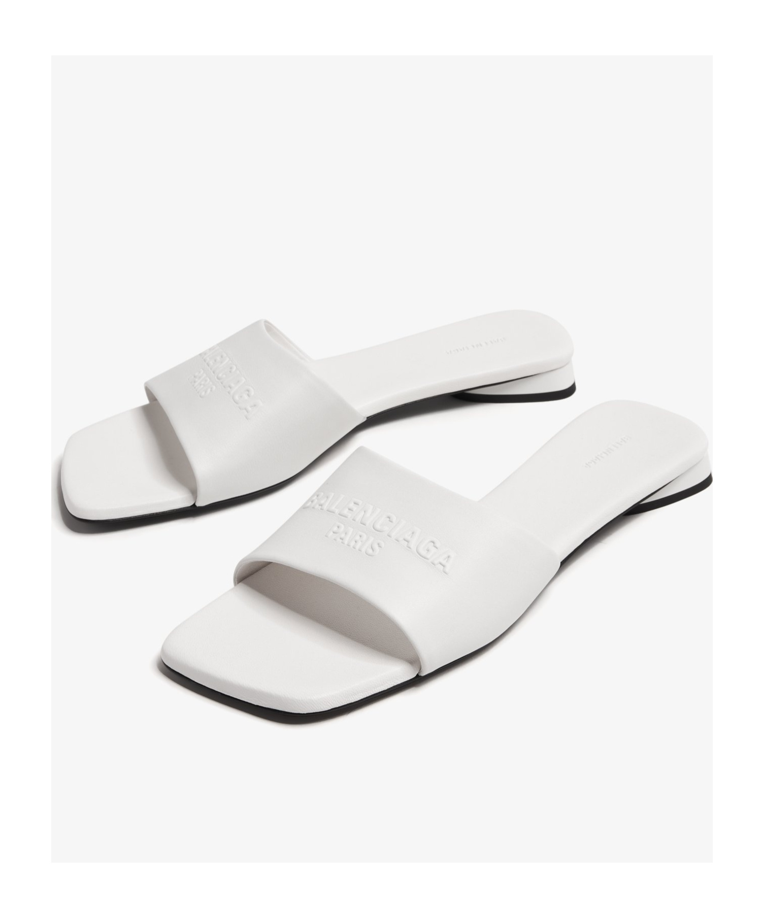 Balenciaga Flat Shoes Light And Natural In White