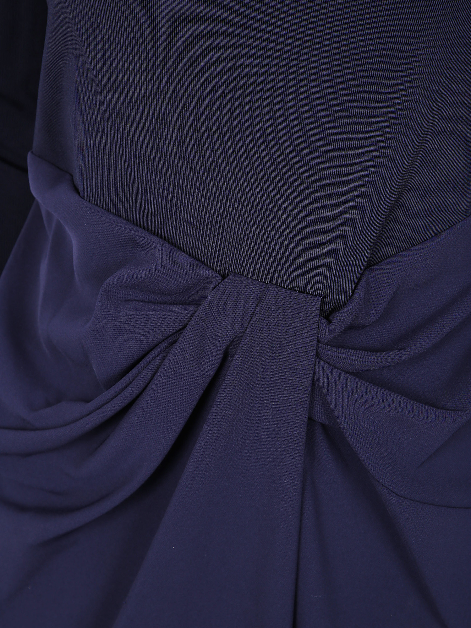 Ralph Lauren Off-shoulder Knot-detail Dress In Blue