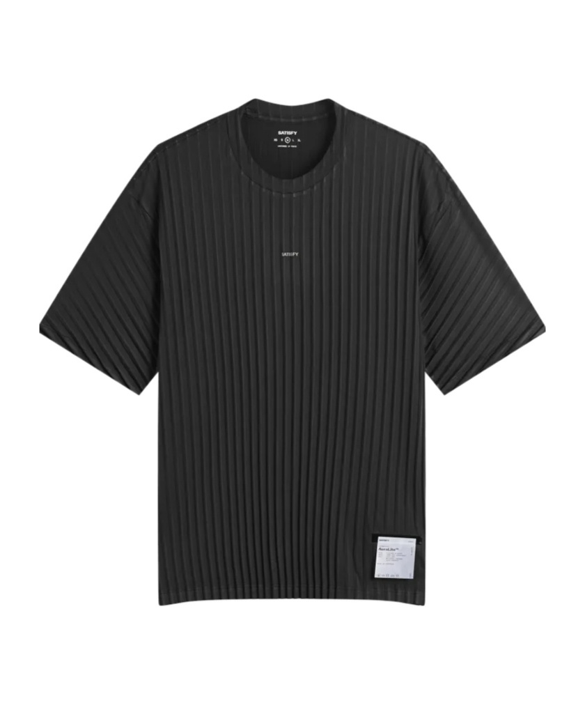 Satisfy Pleated T-shirt In Black