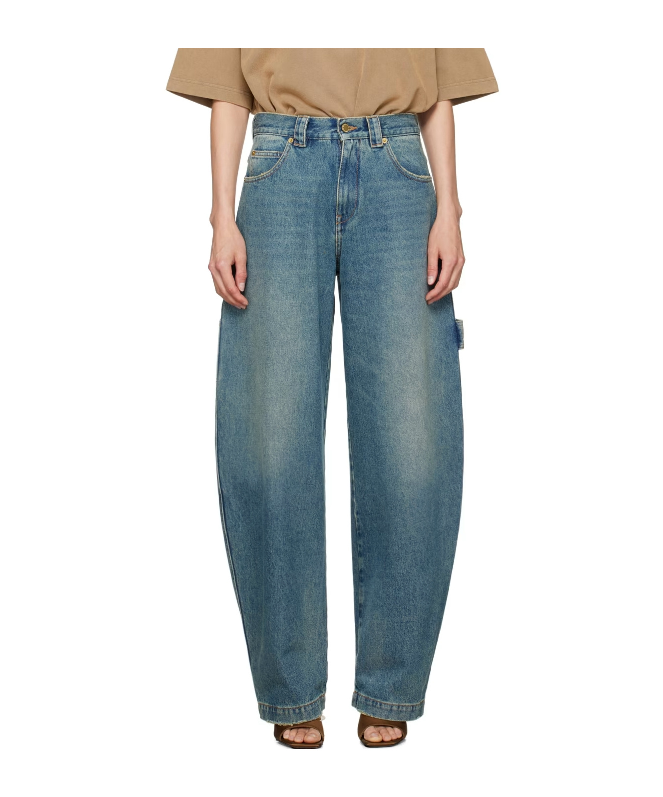DARKPARK DENIM TROUSERS WITH BELT LOOPS