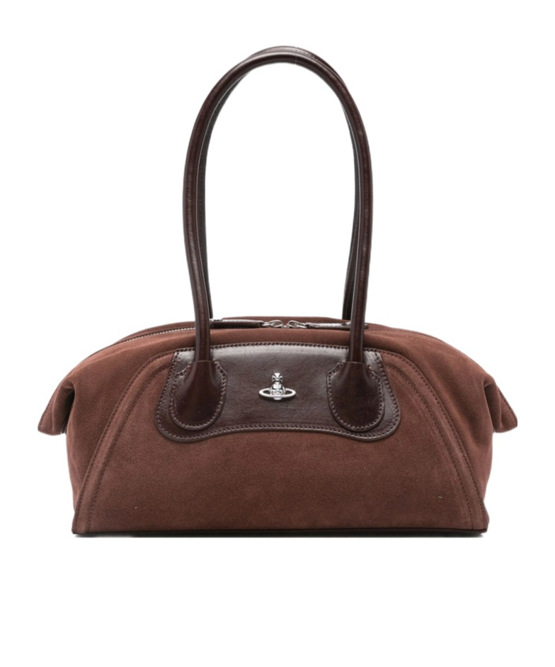 Vivienne Westwood Leather-trimmed Tote Bag In Red