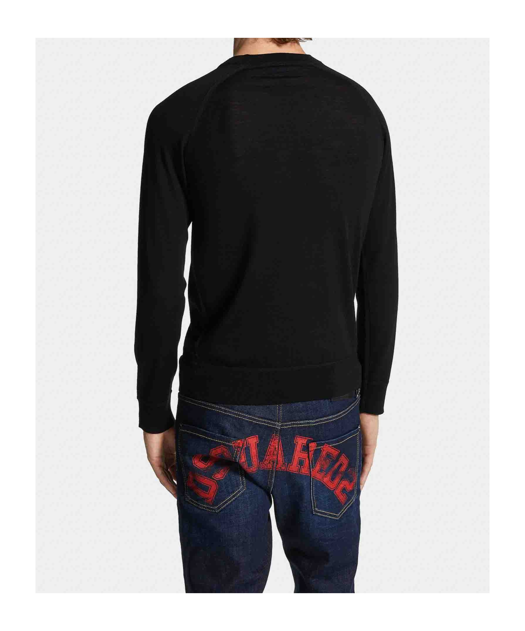 Dsquared2 Logo-print Sweater In Black