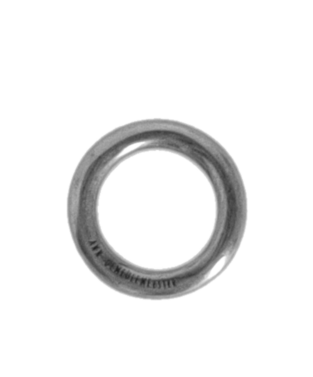 Ann Demeulemeester Marianne Ring Smooth Finish Round In Gray