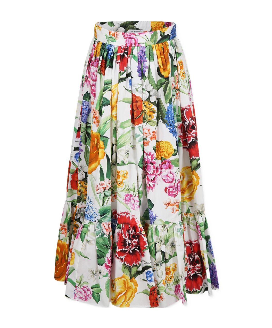 Dolce & Gabbana Floral Pattern Skirt In Multicolor