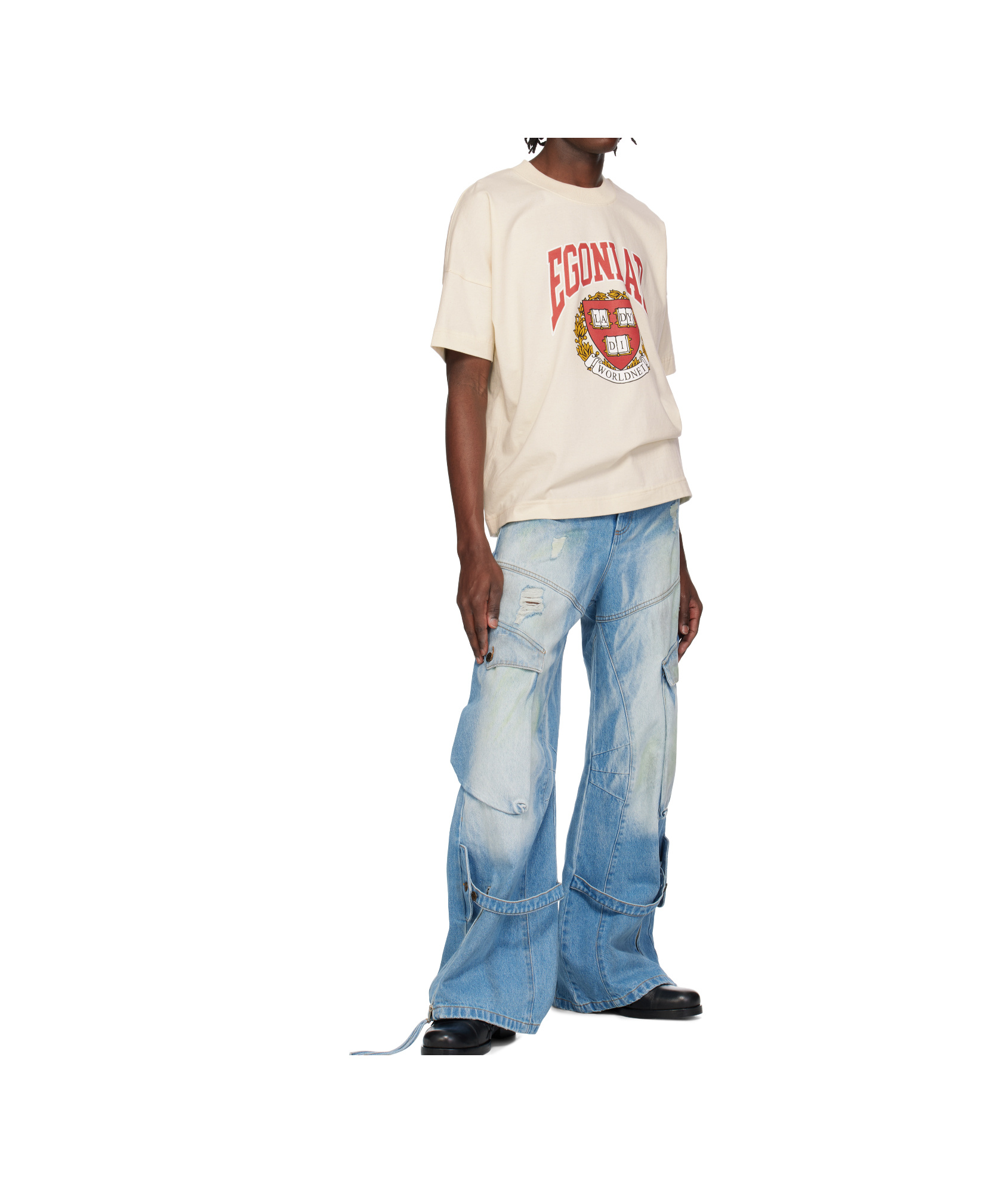 Egonlab Off-white Worldnet Edition T-shirt In Off-white