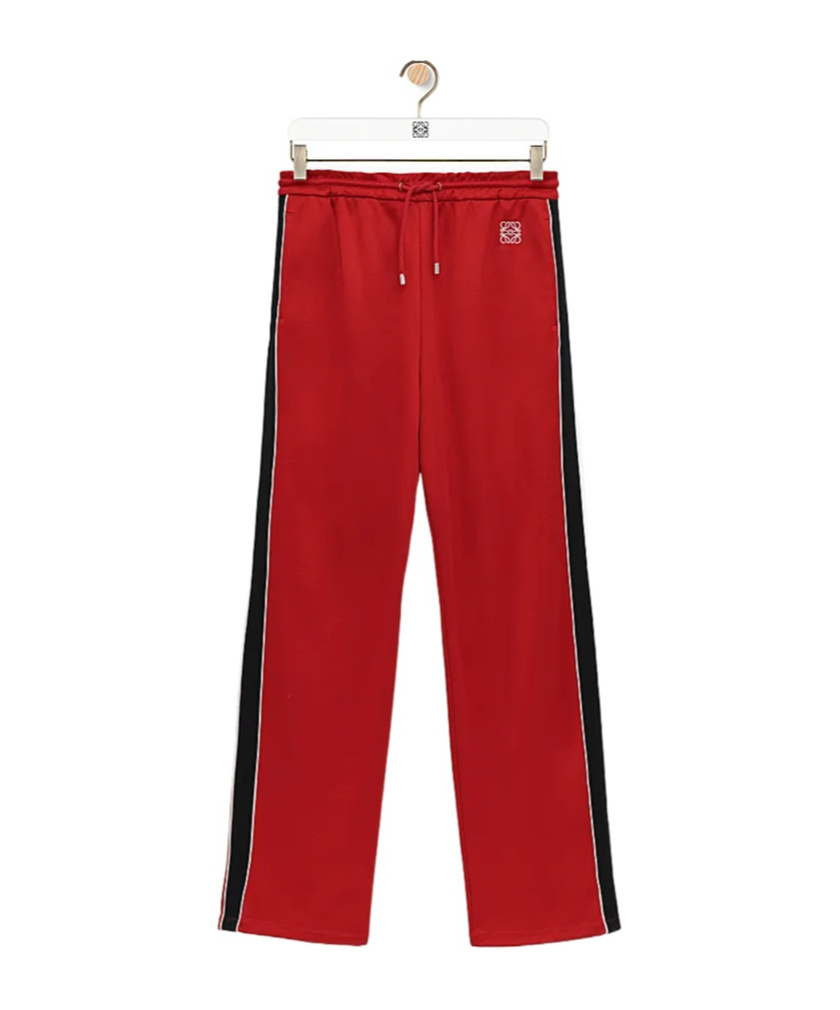 Loewe Elastic Waist Sweatpants In Red