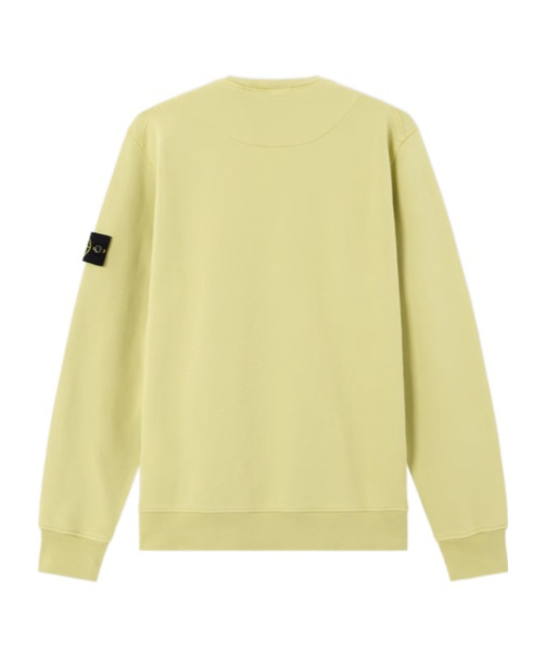 Stone Island Regular-fit Crewneck Sweatshirt With Elasticated Cuffs In Green
