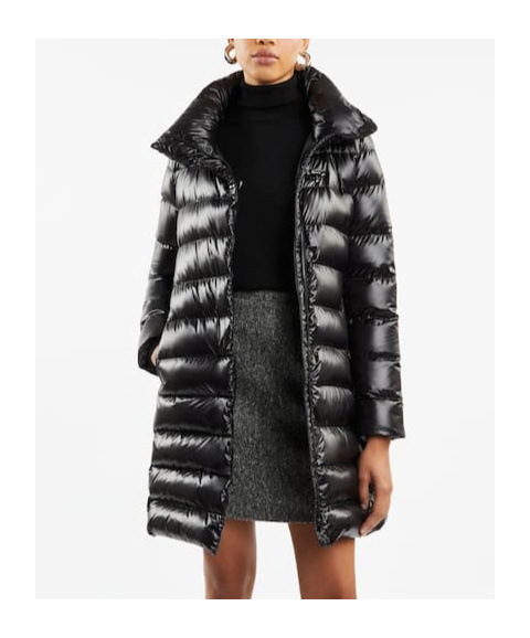 Fay Urban High-neck Padded Coat In Black