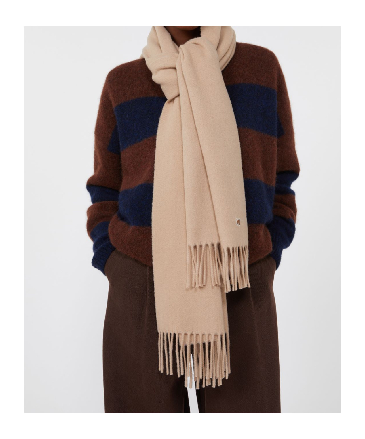 Weekend Max Mara Wool Stole In Sand