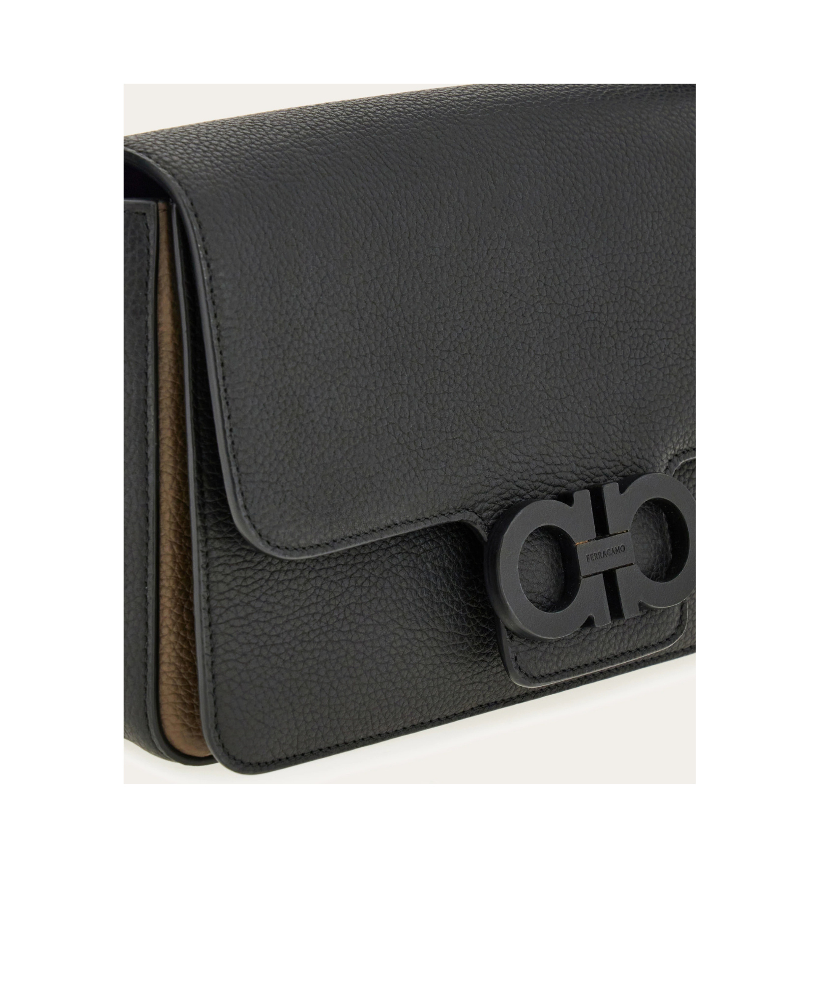 Ferragamo Double Gancini Messenger Bag