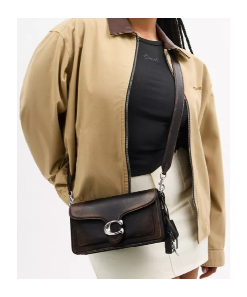 Coach Tabby Shoulder Bag 26 In Loved Leather In Multi