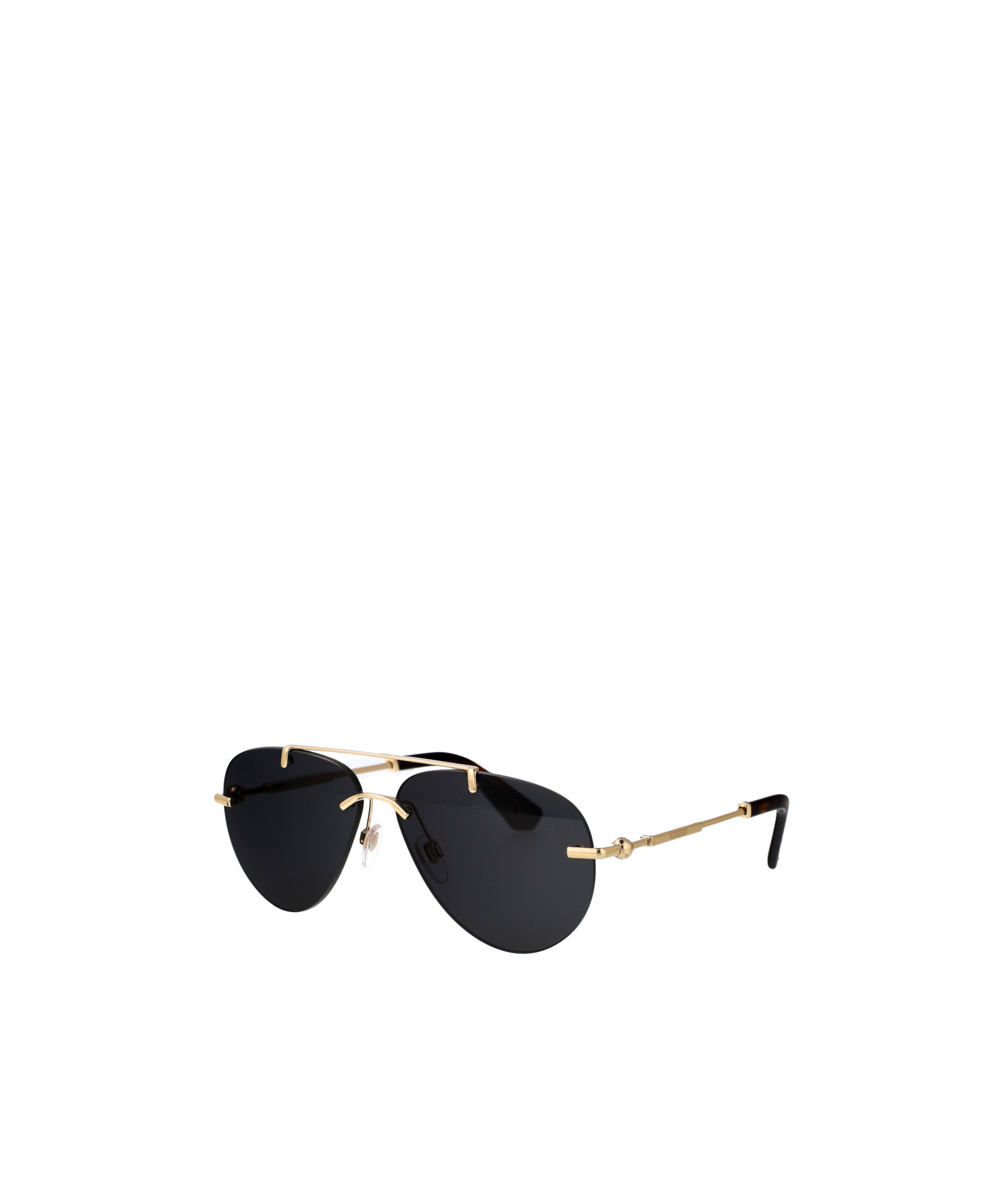 Burberry Geometric Frame Sunglasses In Black