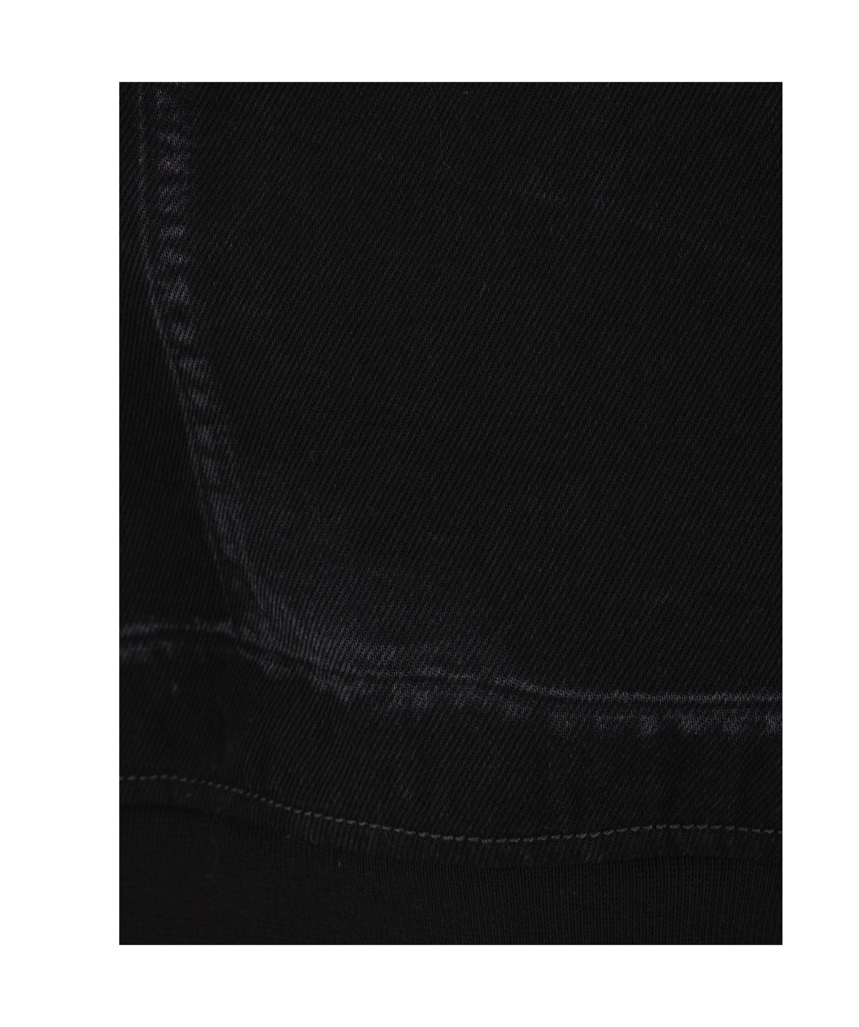 Alexander Mcqueen Black Bomber Jacket With Ghostwash Print In Cotton Denim Man In Black