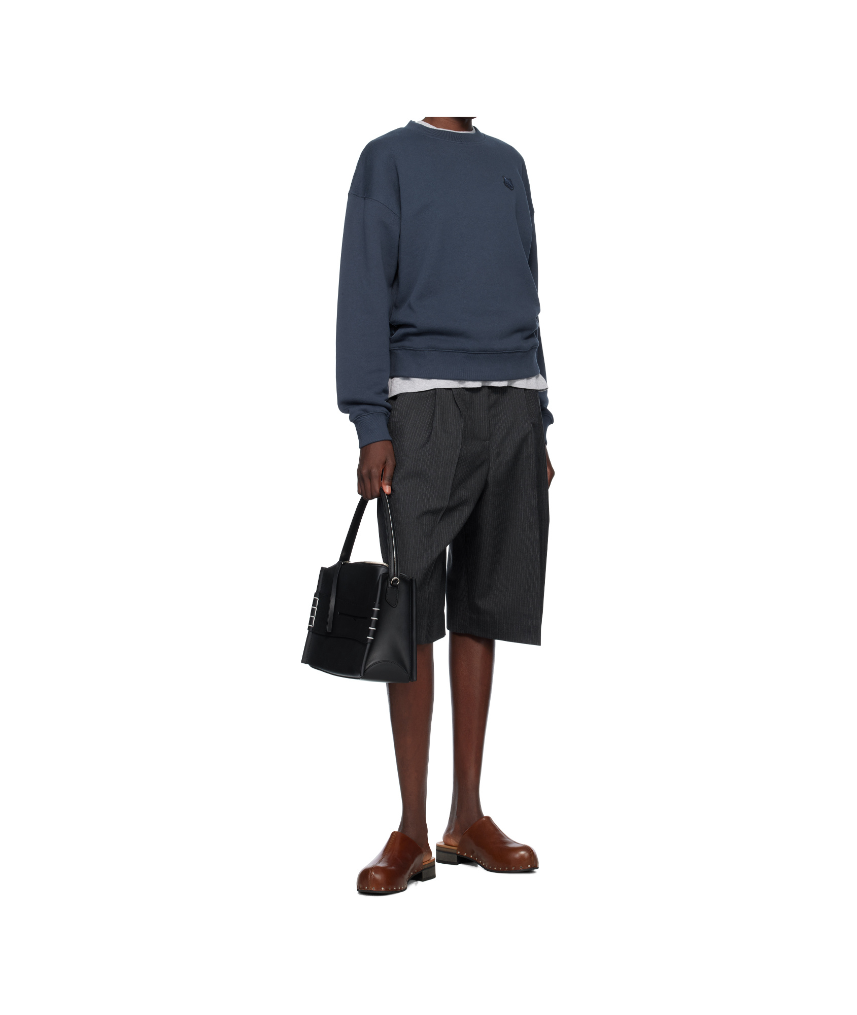 Maison Kitsuné Navy Bold Fox Head Patch Comfort Sweatshirt