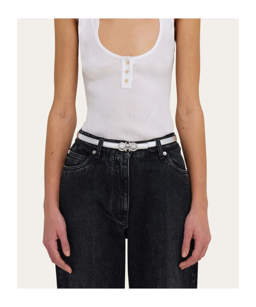Ferragamo Reversible And Adjustable Gancini Belt In Multi