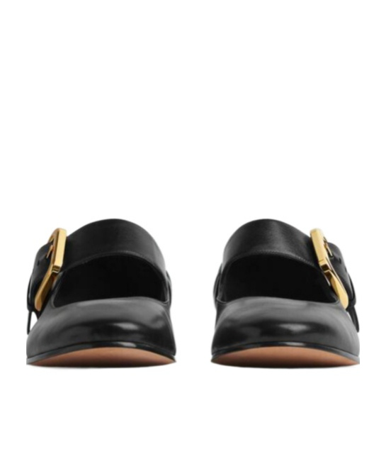Shop Bottega Veneta Astaire Mary-jane Ballerina In Black