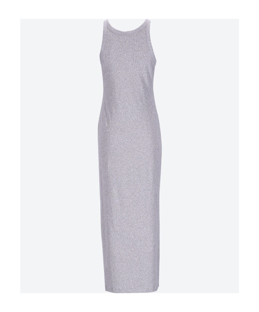 Shop Totême Sleeveless Vest Dress In Gray