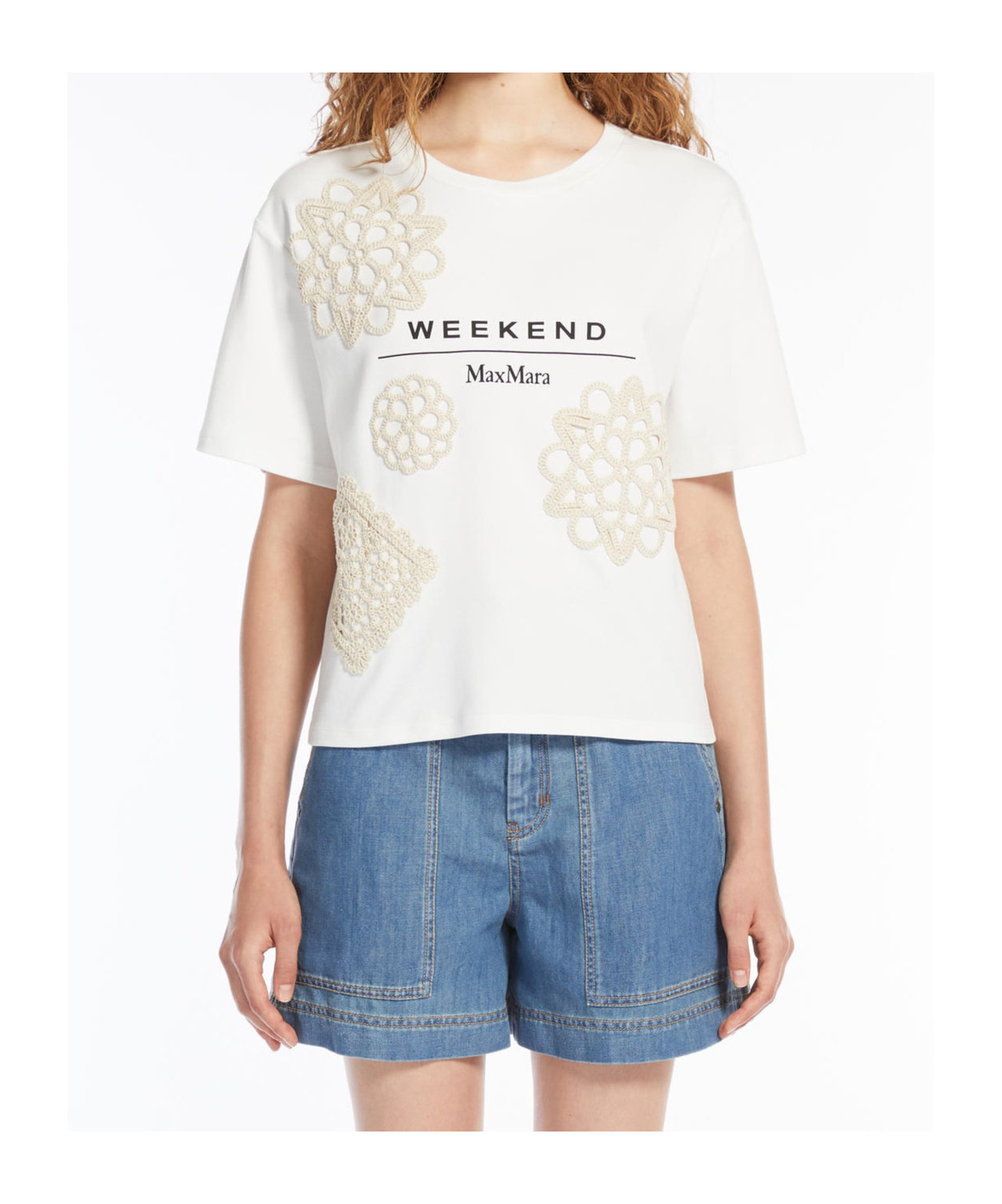 Weekend Max Mara Short-sleeved T-shirt In White