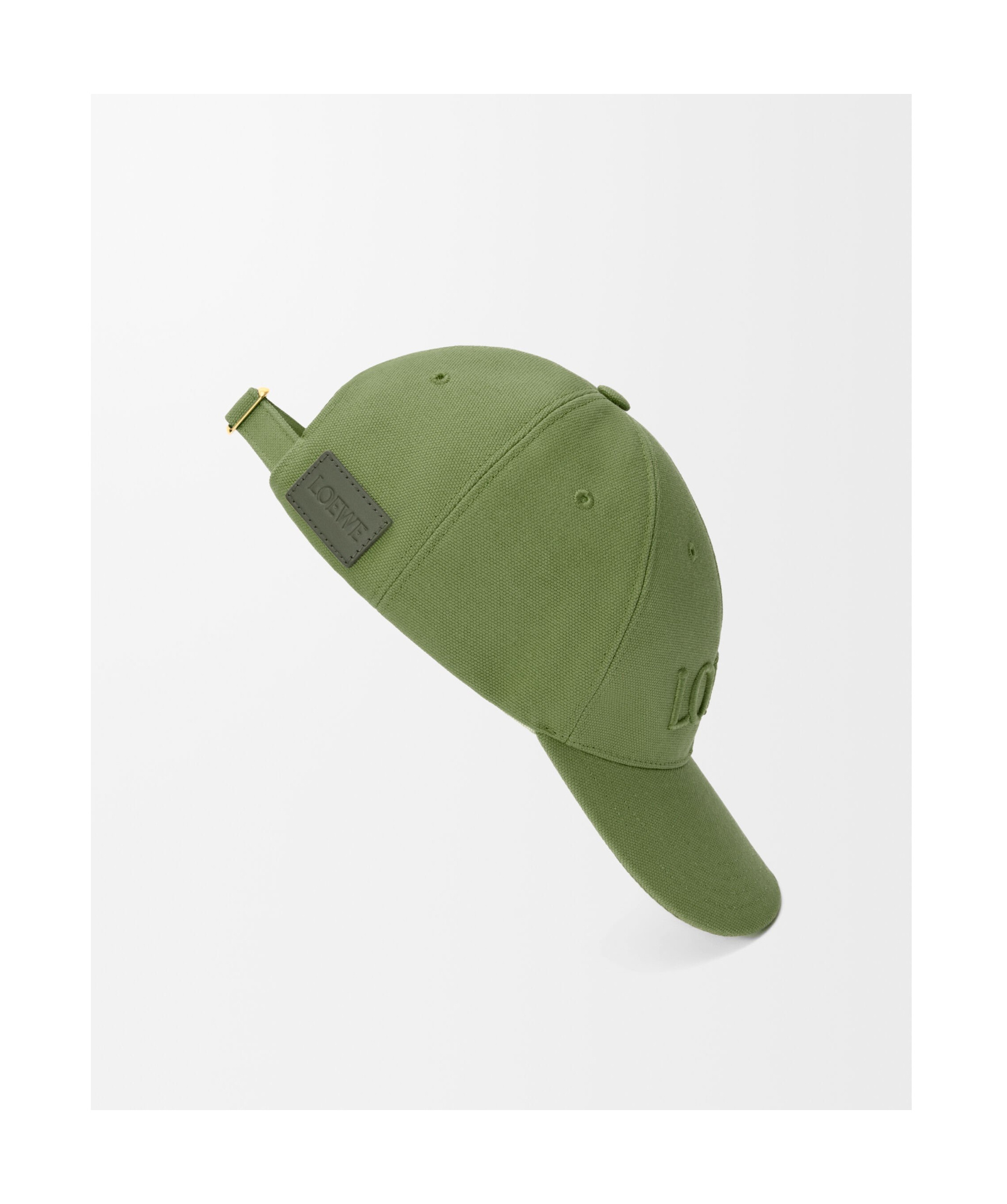 Loewe Embroidered Baseball Cap In Sage Green