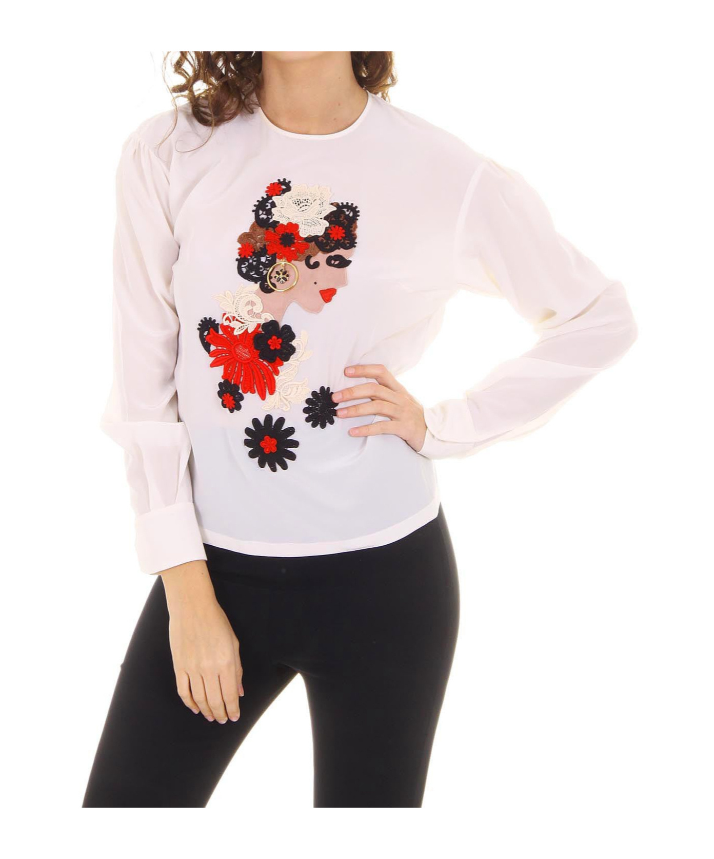 Dolce & Gabbana Long-sleeved T-shirt In White