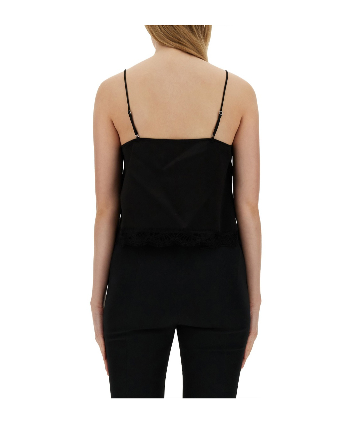 Alexander Mcqueen Alexander Mc Queen Top With Thin Straps In Black