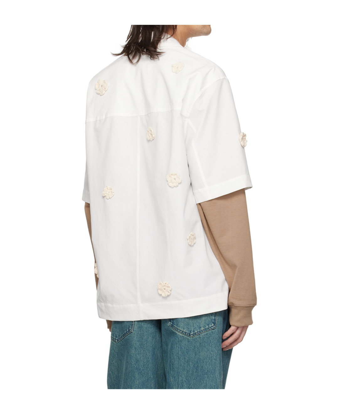 Shop Song For The Mute Floral Patch Shirt