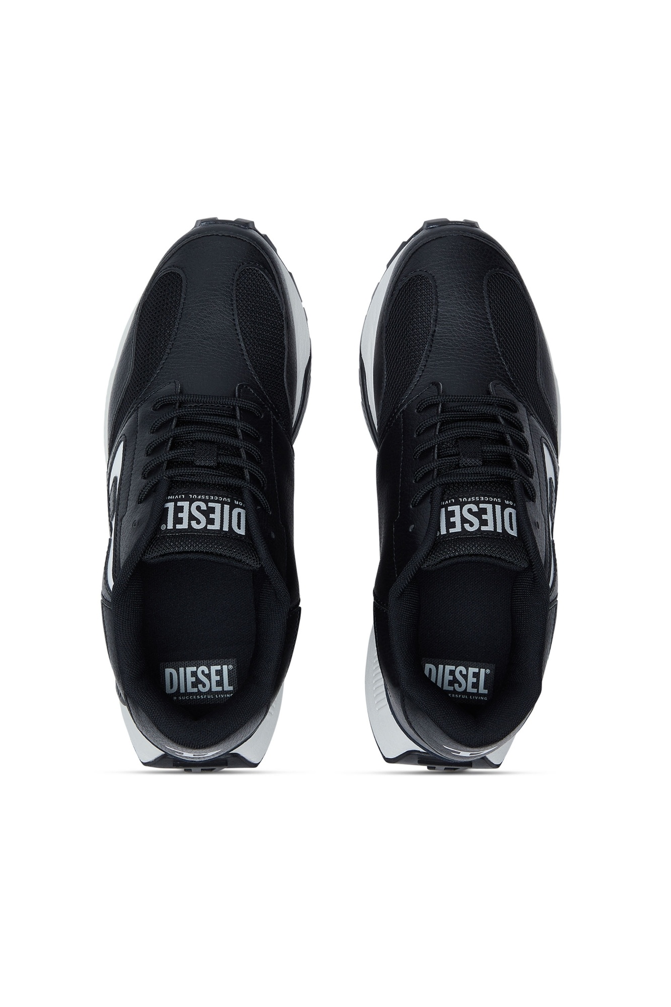 Diesel Lace-up Sneakers In Black