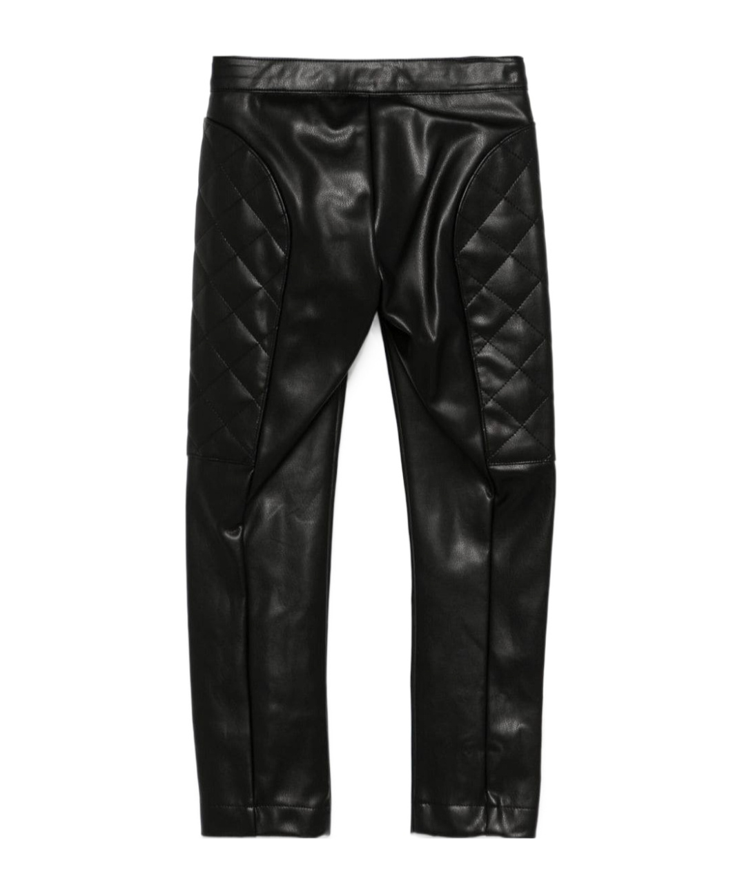 Moschino Faux-leather Trousers In Black