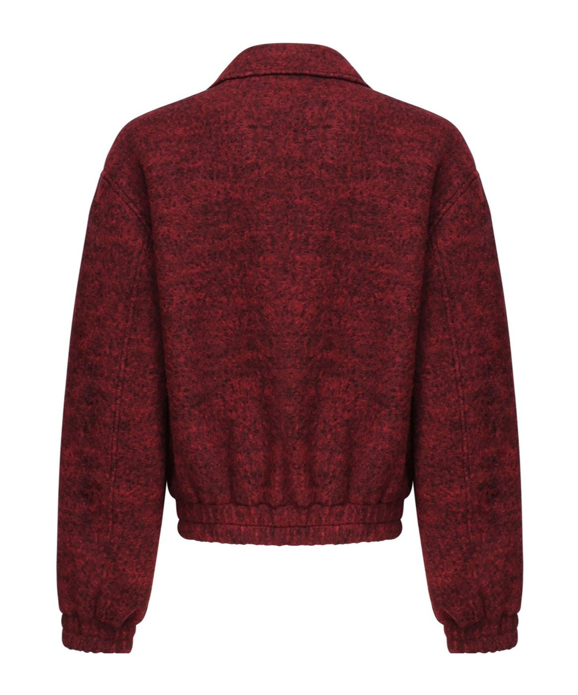 Jil Sander Men Wool-blend Bomber Jacket In Burgundy