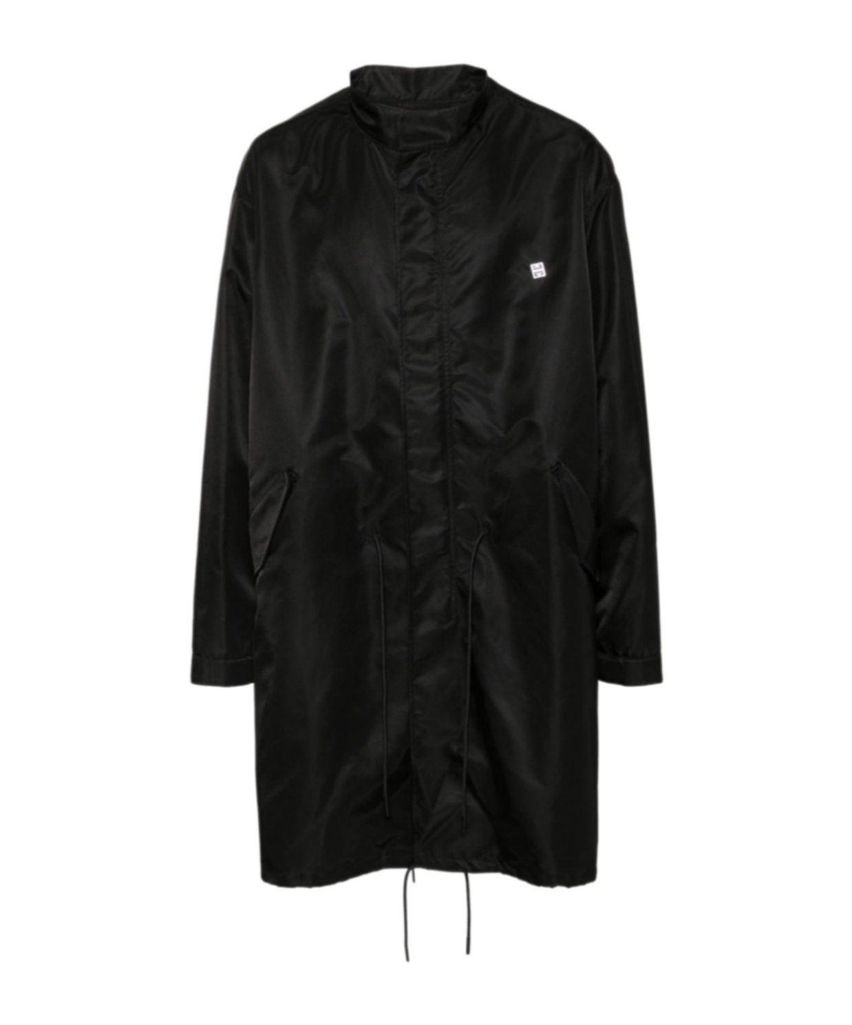 Givenchy Adjustable Waist And Hem Coat In Black