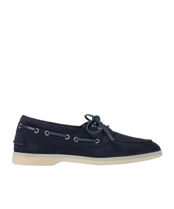 Scarosso Lia Boat Shoes In Black