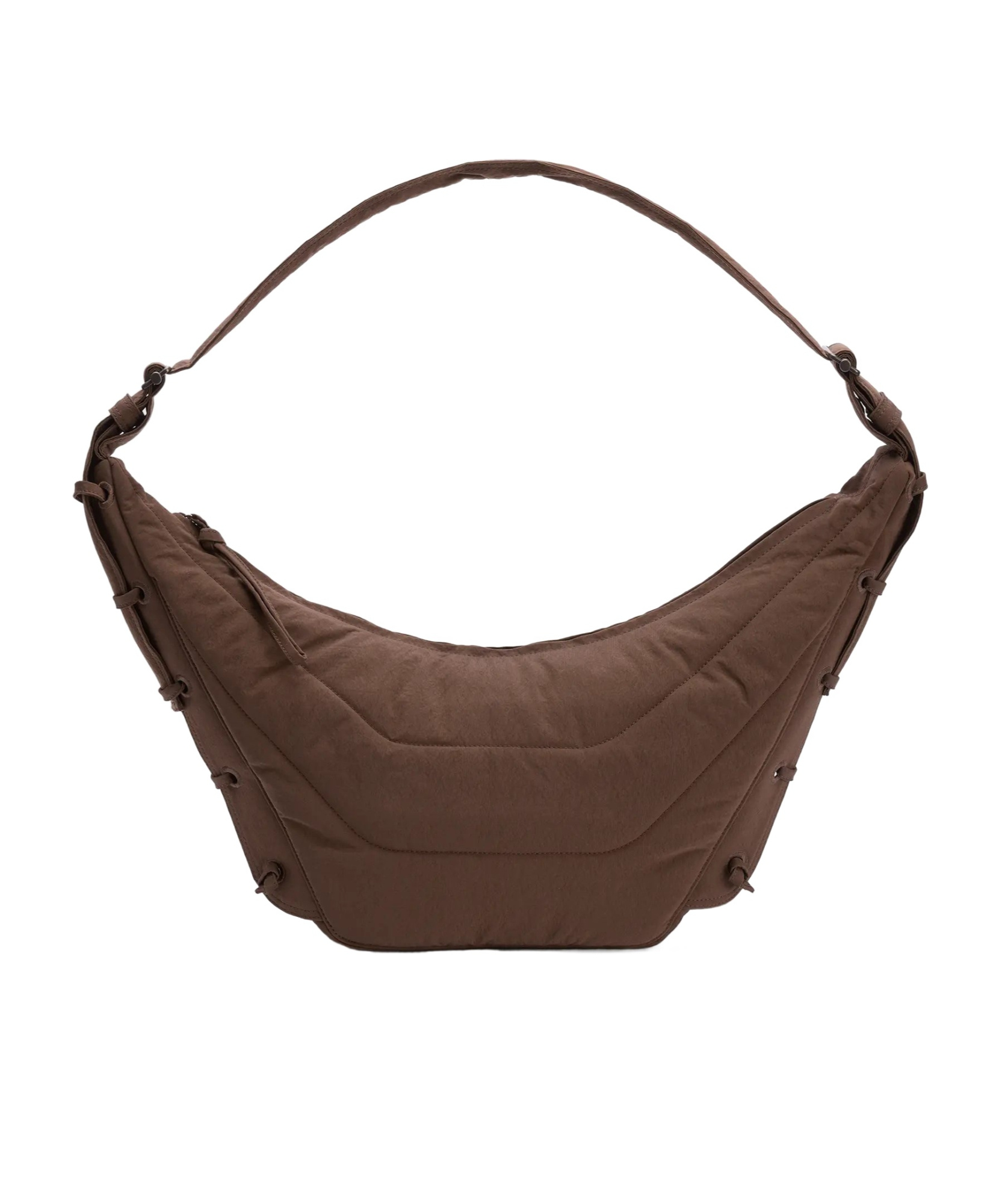 Lemaire Soft Game Medium Shoulder Bag In Brown