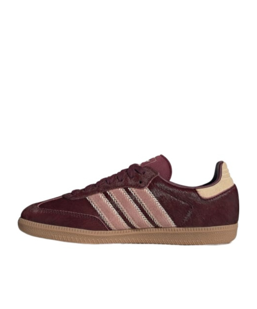 Shop Adidas Originals Samba Og 'maroon/sand Strata/pony' Sneakers In Red