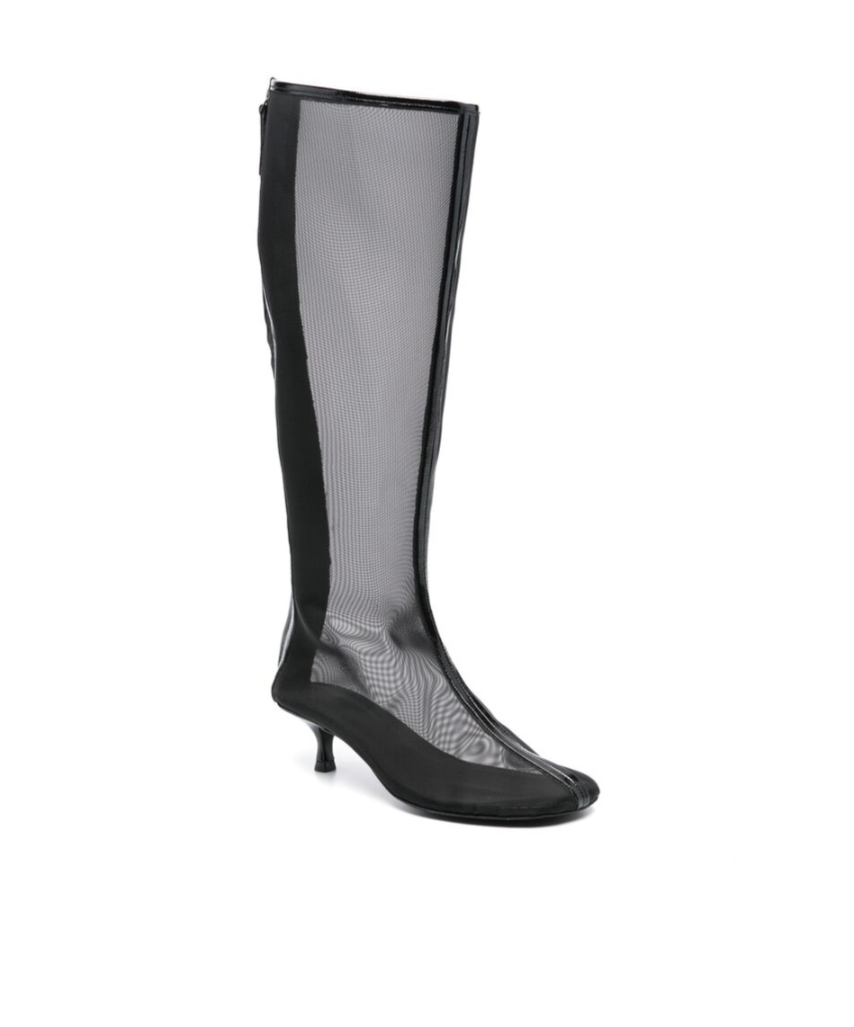 Christopher Esber Stiefel Vapour Aus Mesh Mit Leder In Gray