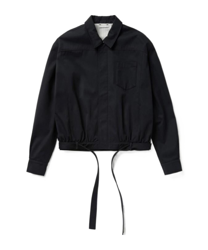 1989 Studio Dark Blue Short Trench Jacket In Blue