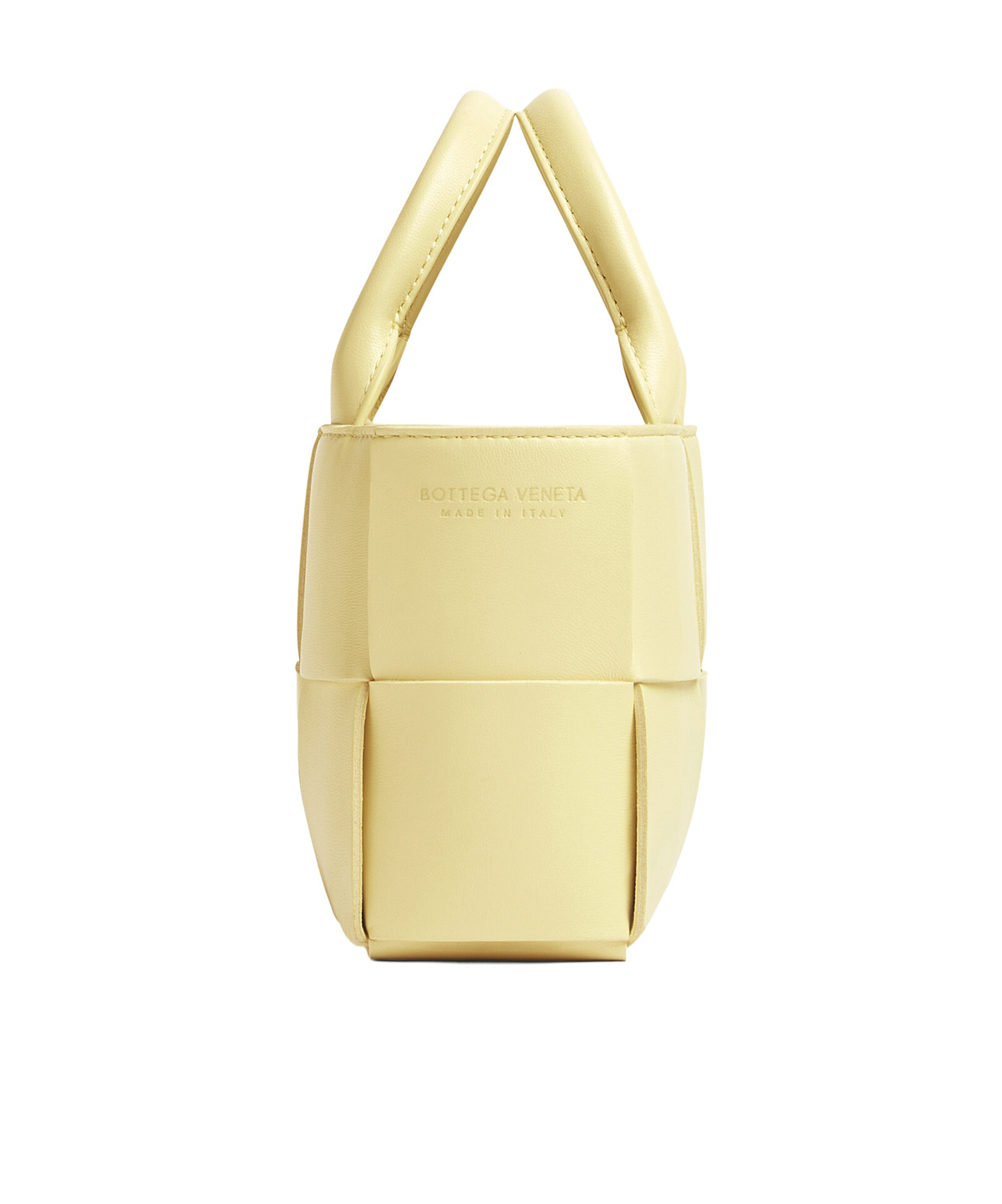 Bottega Veneta Small Arco Leather Tote Bag In Nude