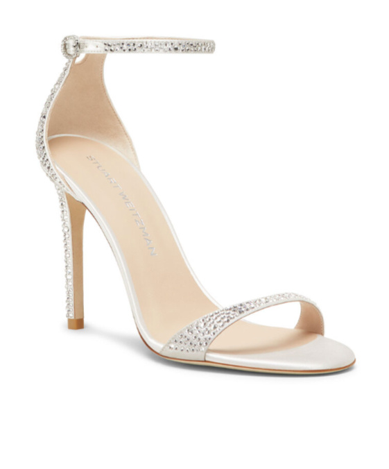 Stuart Weitzman Woman Sandals Beige Size 10.5 Textile Fibers In Multi