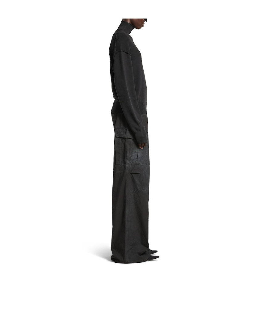 Balenciaga Oversized Sweater In Black