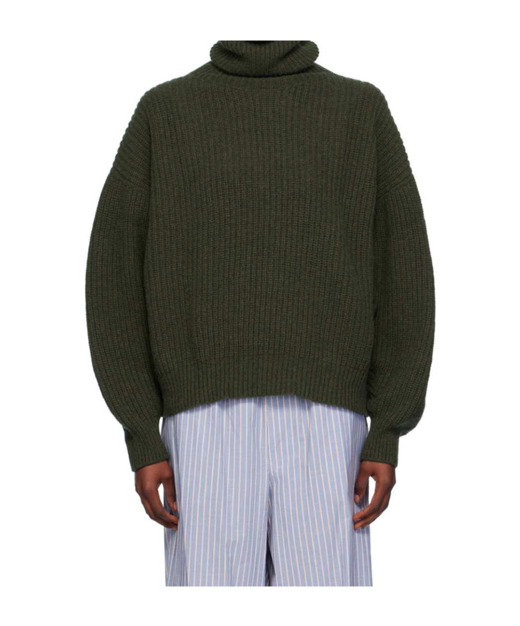 Baserange Green Mea Turtleneck In Green