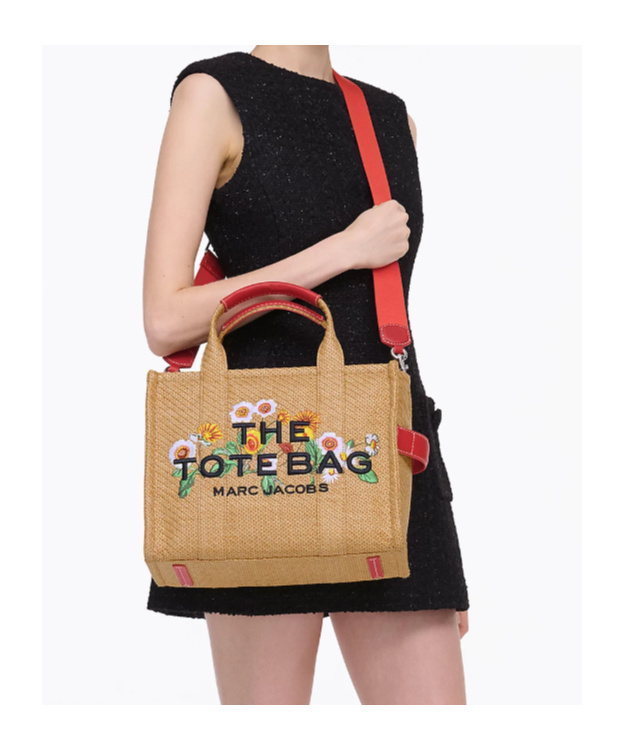 Marc Jacobs Raffia Medium The Daisy Tote Bag Handbag In Nude