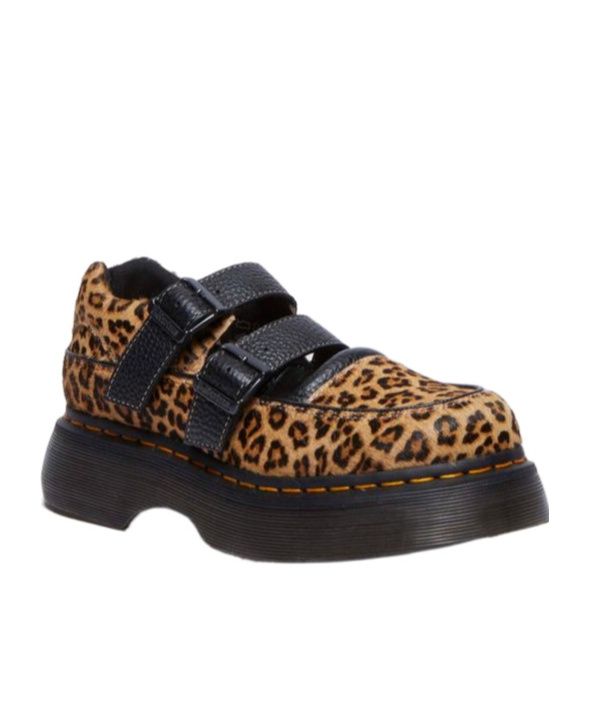 DR. MARTENS' BUZZ LEOPARD MARY JANE FLATS