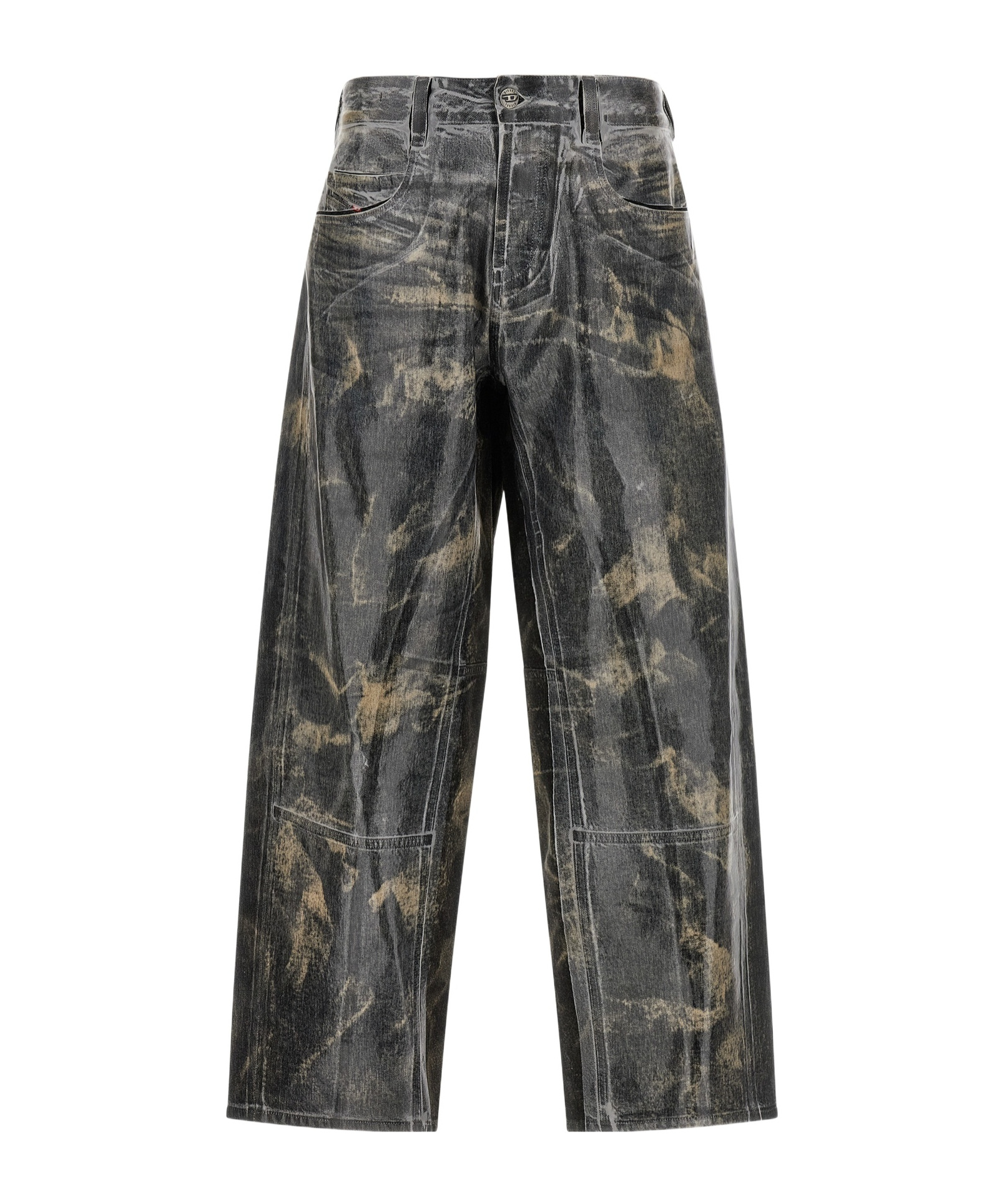 Diesel 1997 D-enim Muc Fsh1 Casual Trousers In Black
