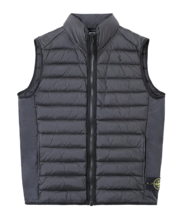 Shop Stone Island Compass-badge Gilet In Blue