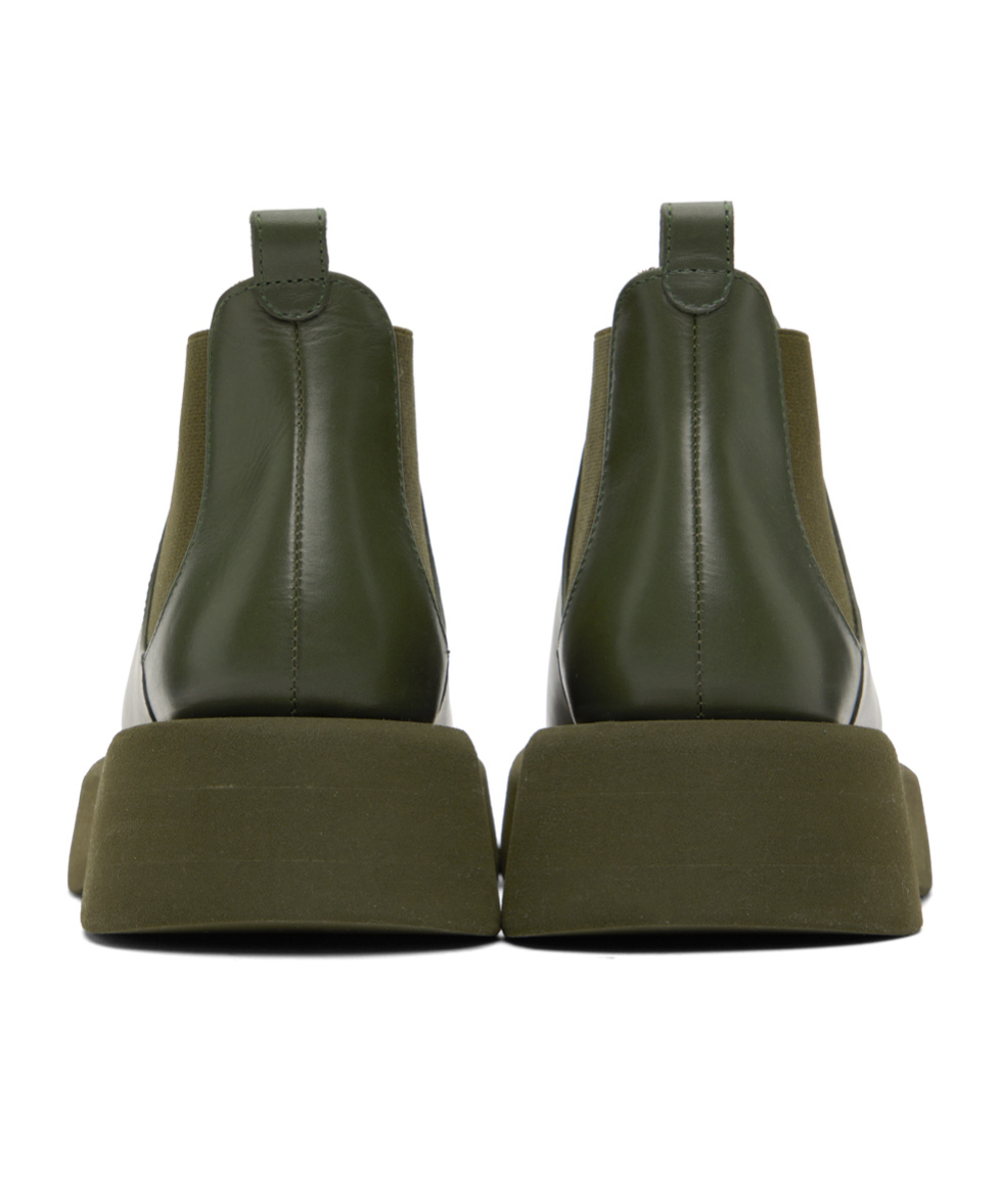 Marsèll Khaki Gomme Gommellone Chelsea Boots In Green