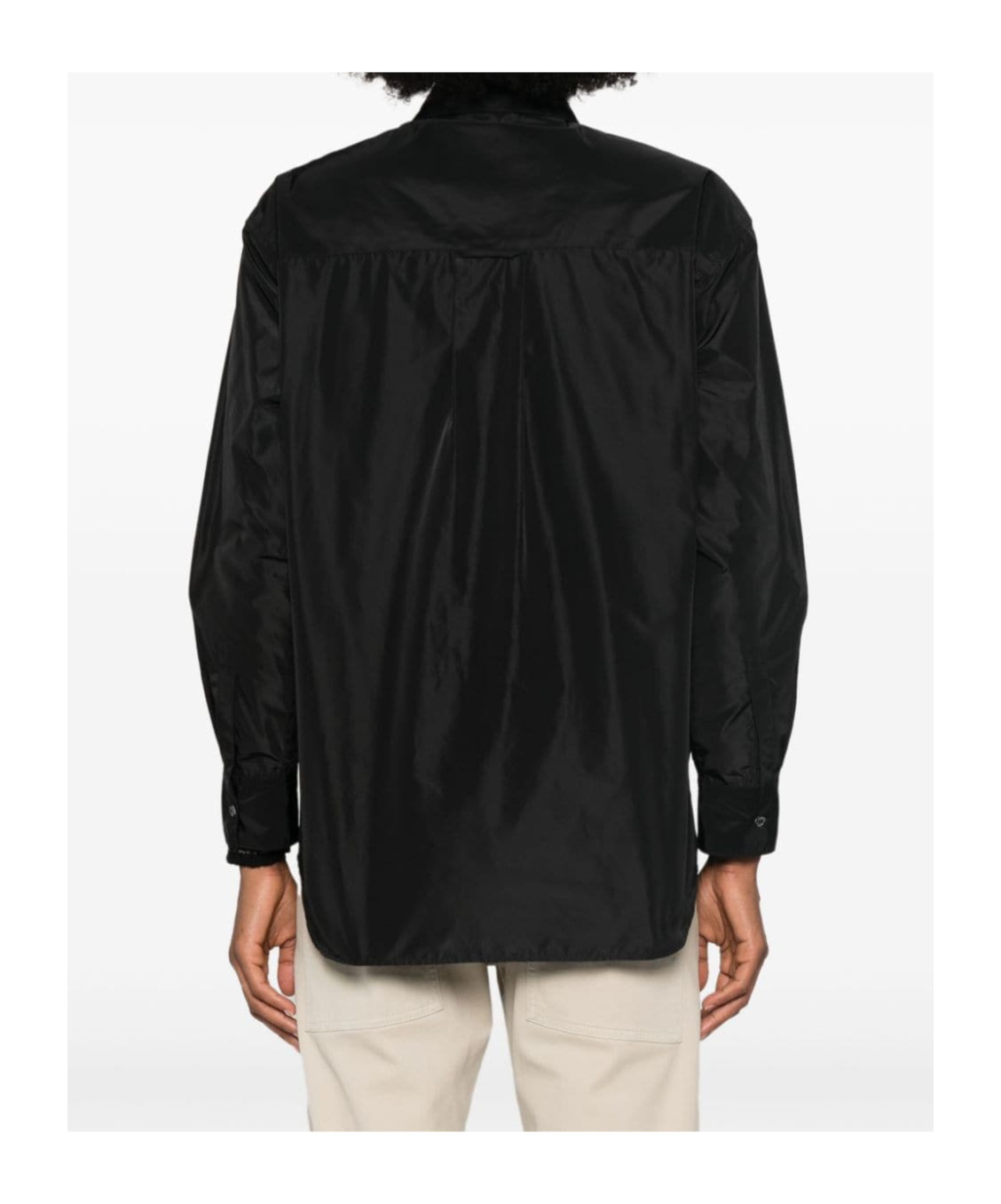 Aspesi Button-down Collar Shirt In Black