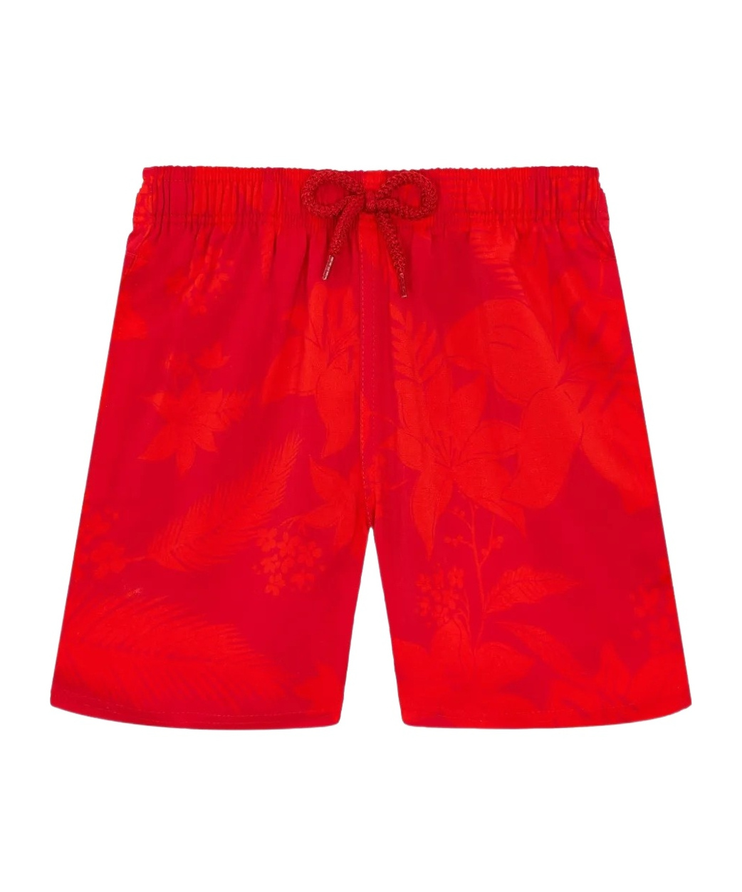 Vilebrequin Elastic Waist Swimming Trunks In Red